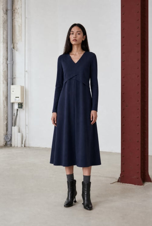 ANITA DRESS TECHNICAL JERSEY – Blå