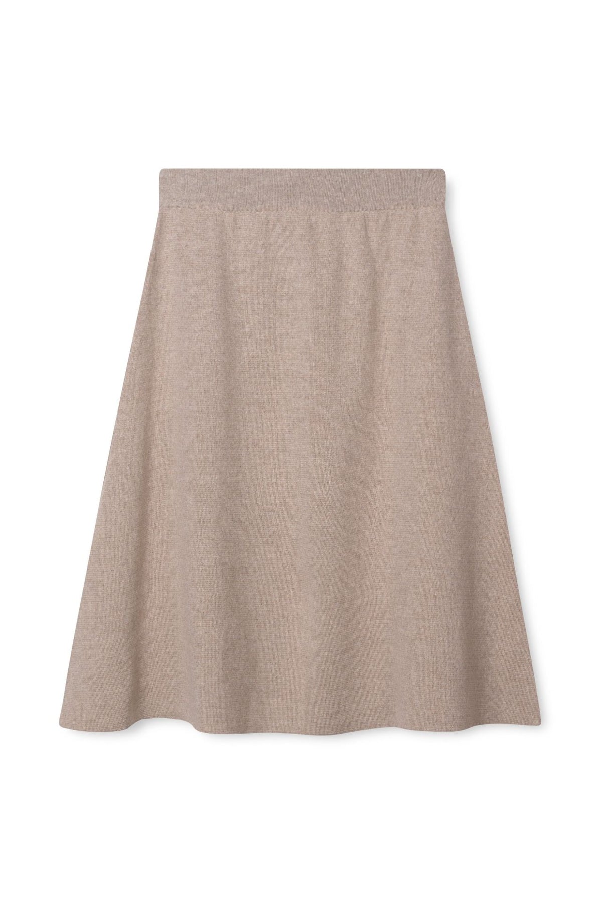 KIRSTEN SKJØRT I MERINOULL – Beige