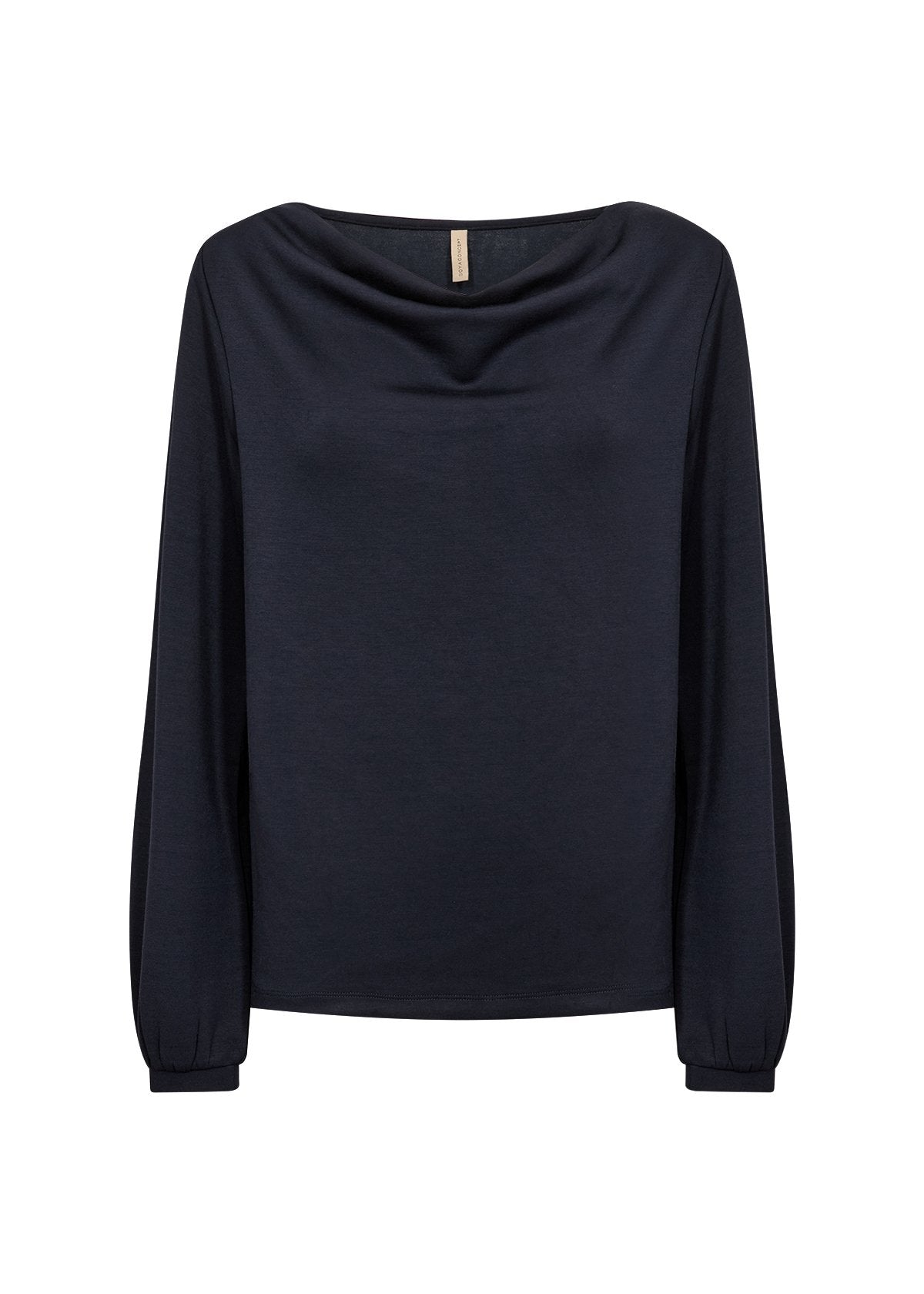 BANU GENSER MED WATERFALL HALS NAVY – Blå