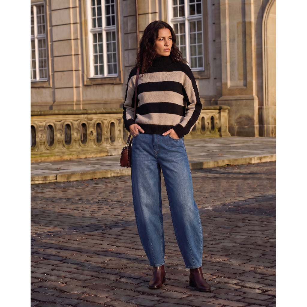 JULIE STRIPED KNIT – Beige