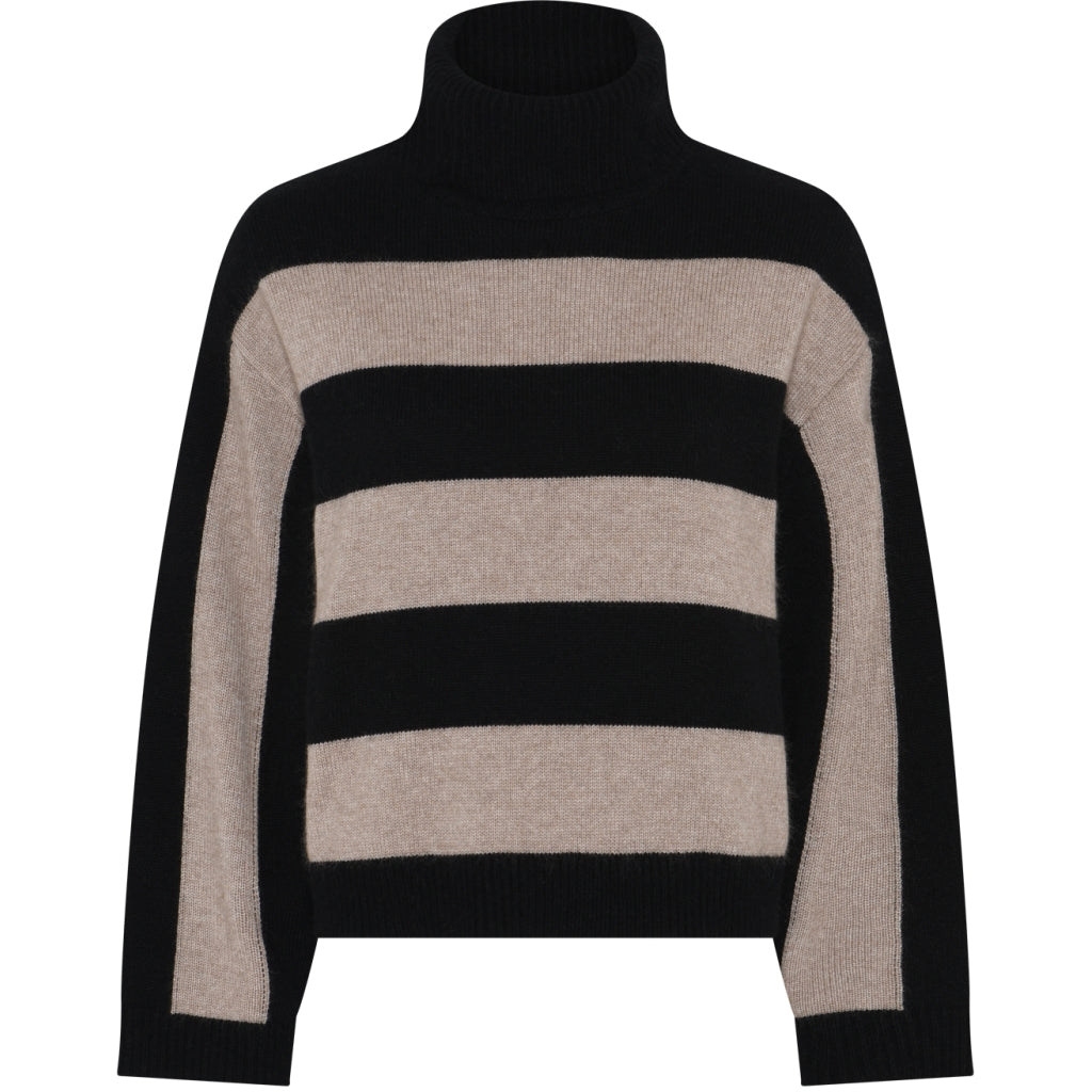 JULIE STRIPED KNIT – Beige