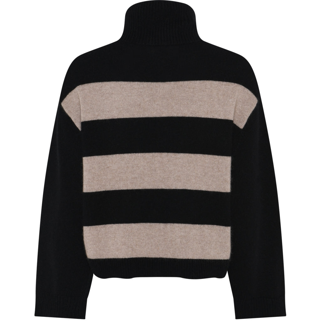 JULIE STRIPED KNIT – Beige