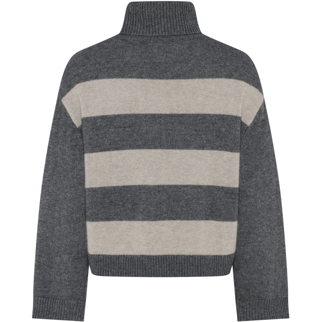 JULIE STRIPED KNIT – Hvit