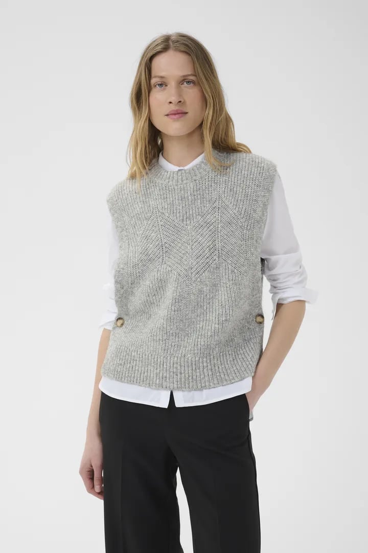 CHARLYE WAISTCOAT VEST – Grå