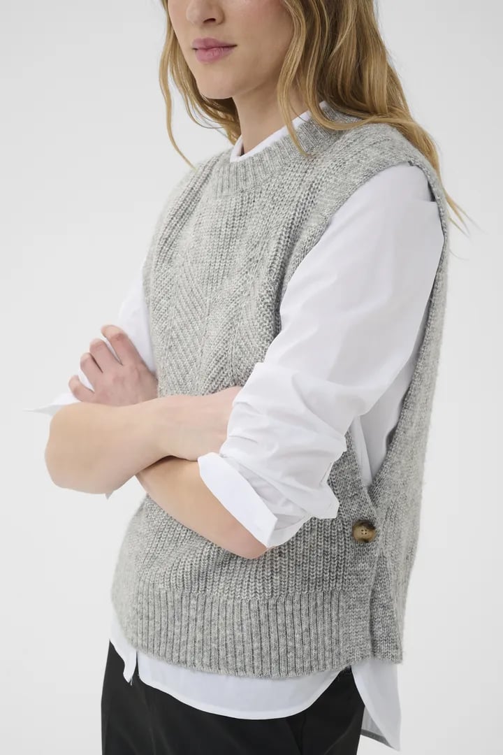 CHARLYE WAISTCOAT VEST – Grå