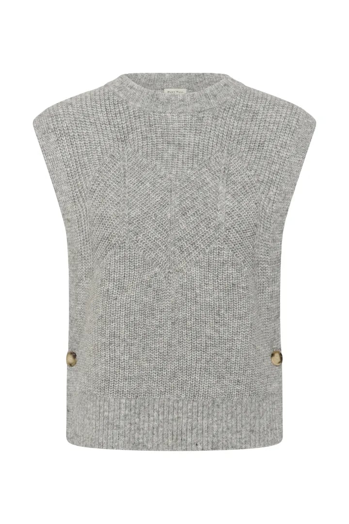 CHARLYE WAISTCOAT VEST – Grå