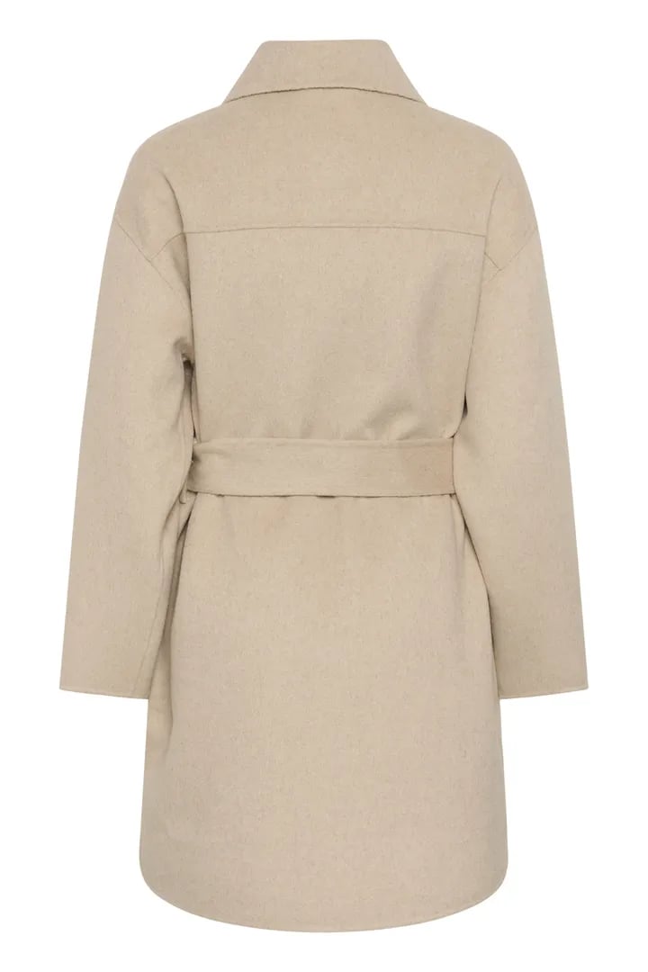 ZILLA SHIRT COAT – Beige
