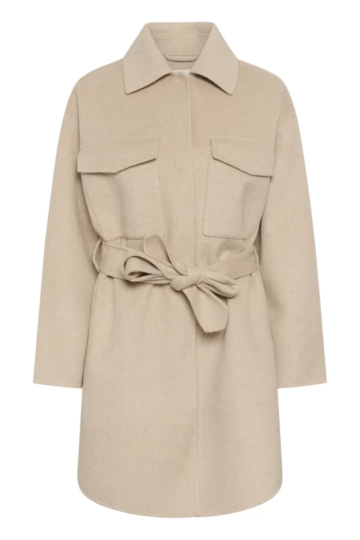 ZILLA SHIRT COAT – Beige