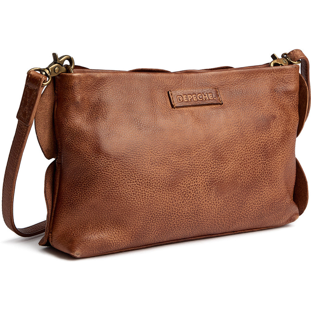 RIO CLUTCH I SKINN COGNAC – Brun