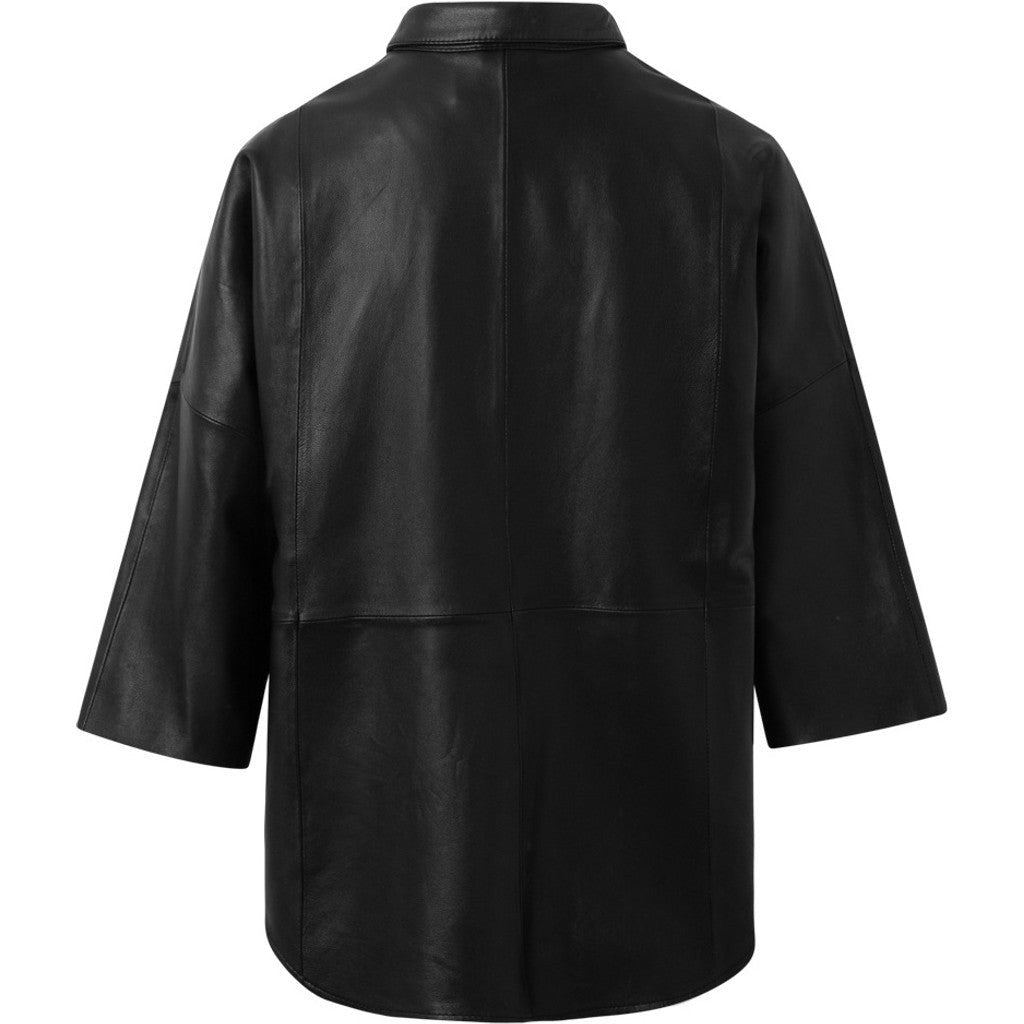 TENNA 3/4 SLEEVE LOOSE FIT SHIRT SORT – Svart