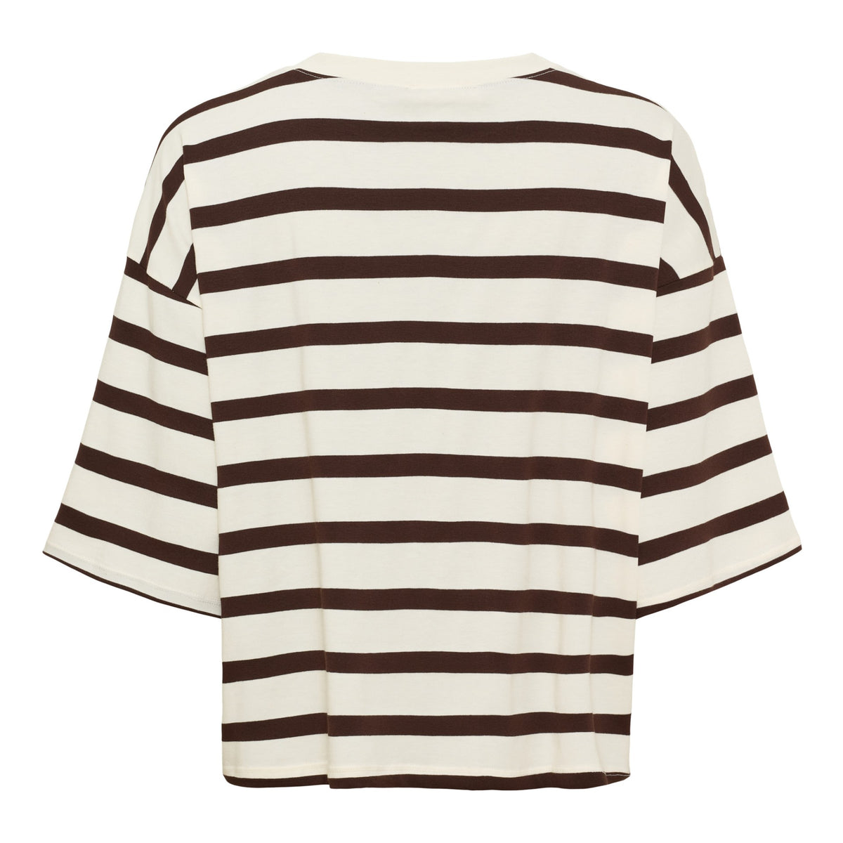 SAGE BOXY T-SHIRT HVIT BRUN – Hvit
