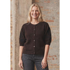 ANNA SS CARDIGAN – Brun