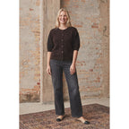 ANNA SS CARDIGAN – Brun