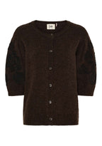 ANNA SS CARDIGAN – Brun