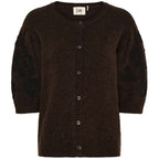 ANNA SS CARDIGAN – Brun