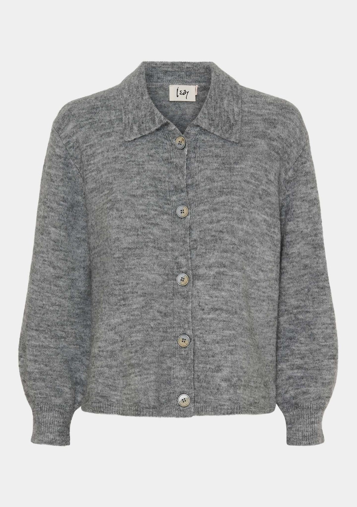 ANNA COLAR CARDIGAN – Grå