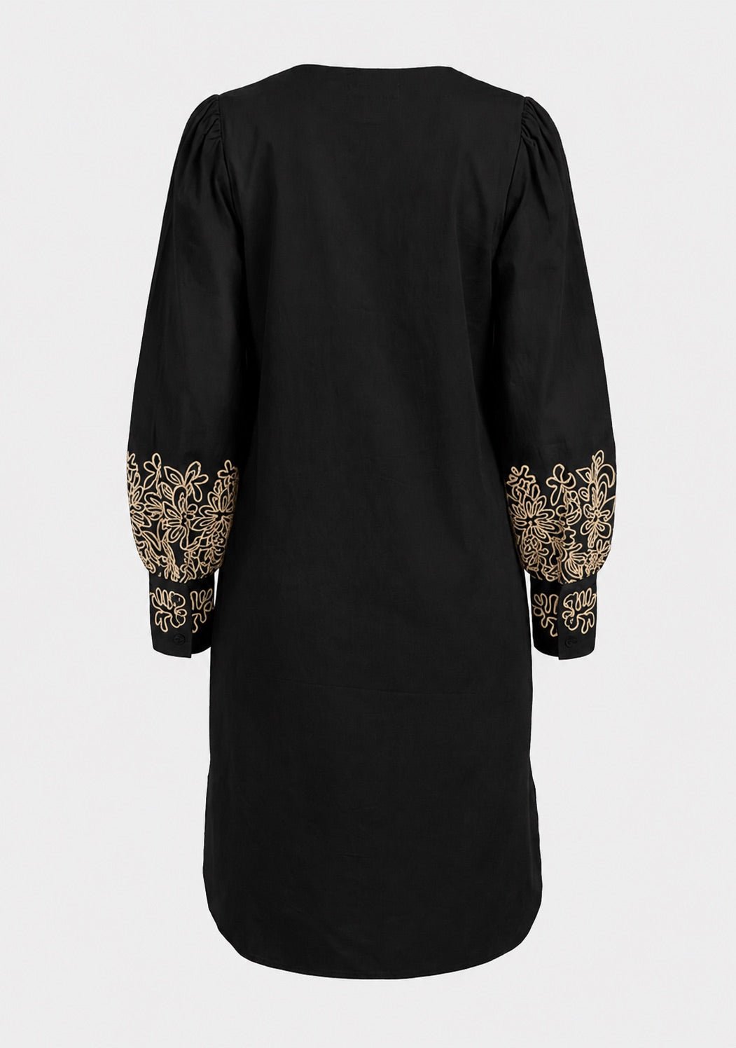 SIGGA EMBROIDERY DRESS – Svart
