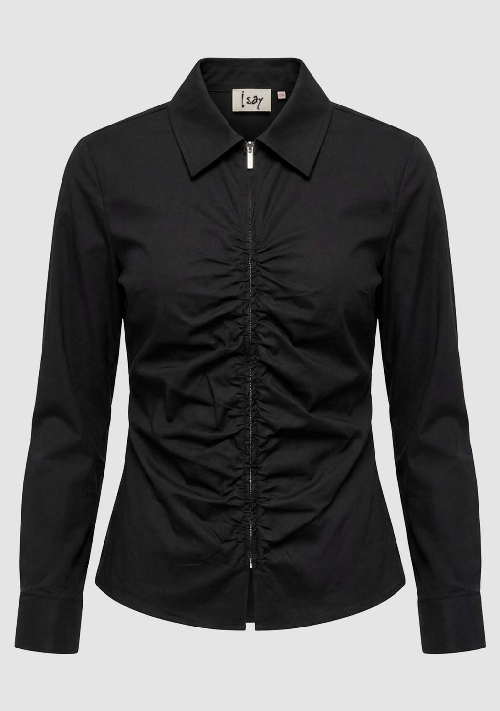 SIGGA ZIP SHIRT – Svart
