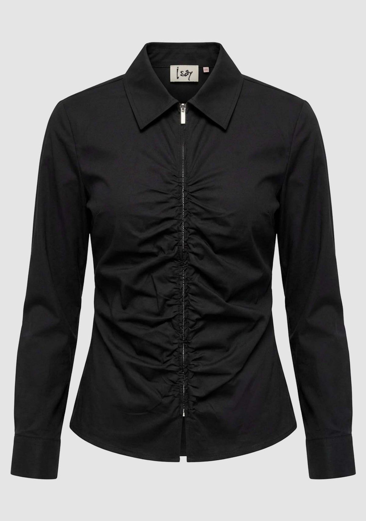 SIGGA ZIP SHIRT – Svart