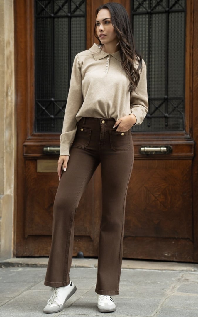 MISS BON BUKSE BRUN – Brun