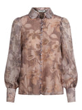 FEMININ PIPING BLOUSE – Beige