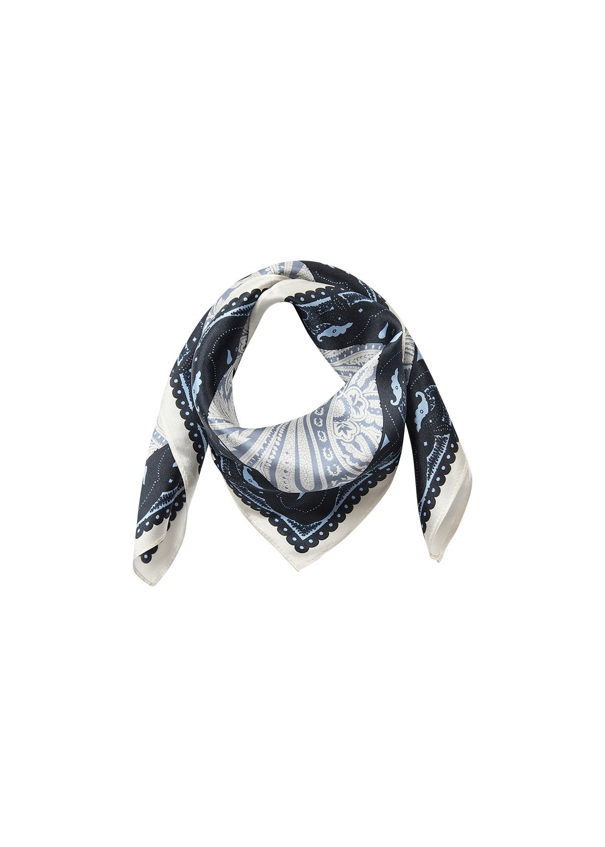 HAGAR SCARF SILK – Blå