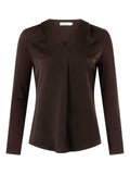 FAVORITE V NECK BLOUSE – Svart