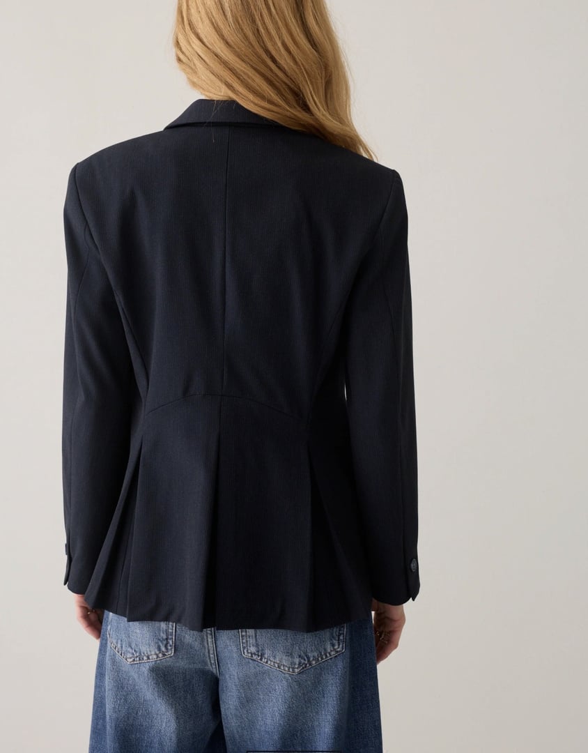 BLAZER PINSTRIP – Blå