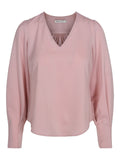 V NECK BLOUSE BLUSE – Rosa
