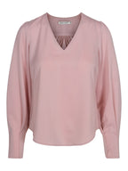V NECK BLOUSE BLUSE – Rosa