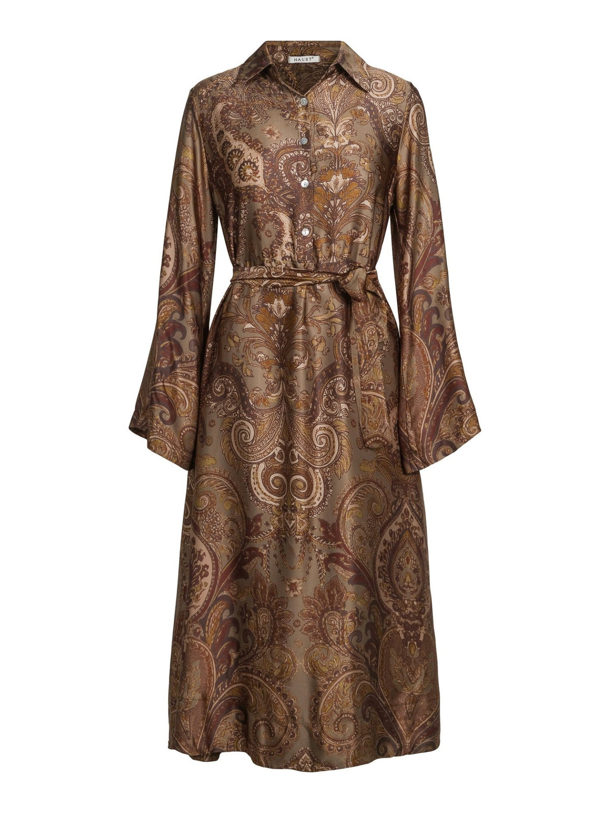 PAISLEY DRESS – Brun