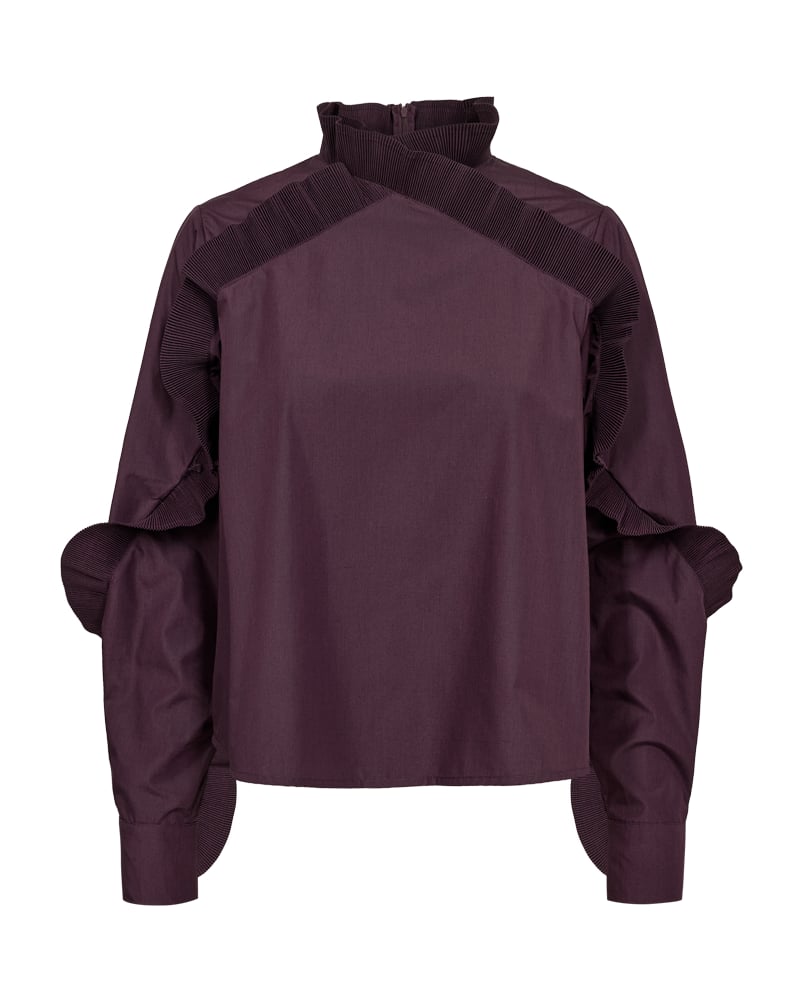PLEAT BLOUSE – Lilla