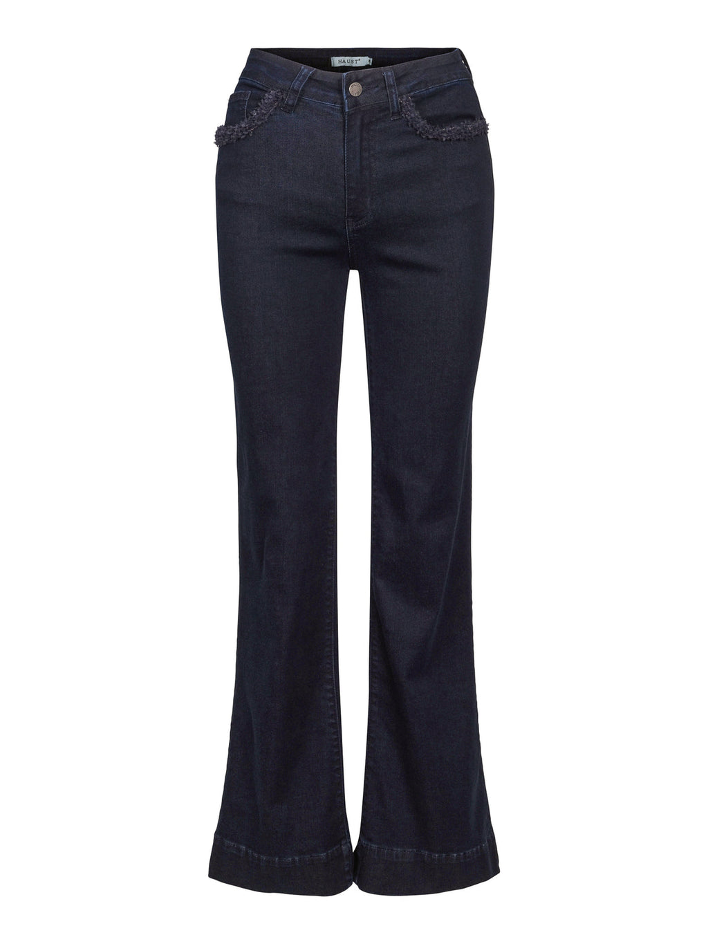 Fanny Casual Flare Jeans w/ Ribbon