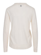 Haust Merino Collar Pullover genser i krem til dame – bilde 2