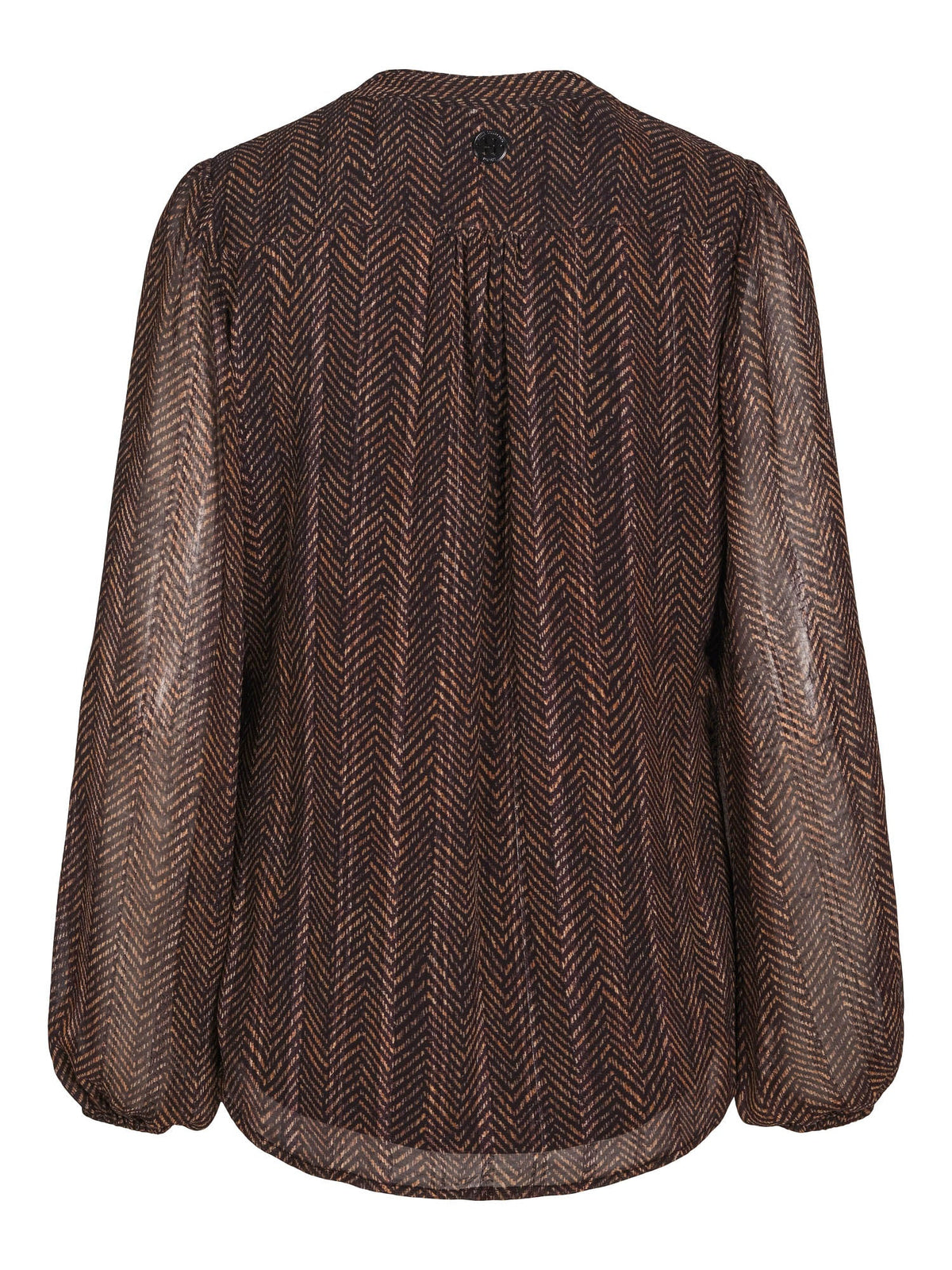 Haust Herringbone Blouse i marine til dame – bilde 2