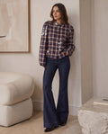 Haust Fab Checked Blouse i rutet mønster til dame – bilde 1
