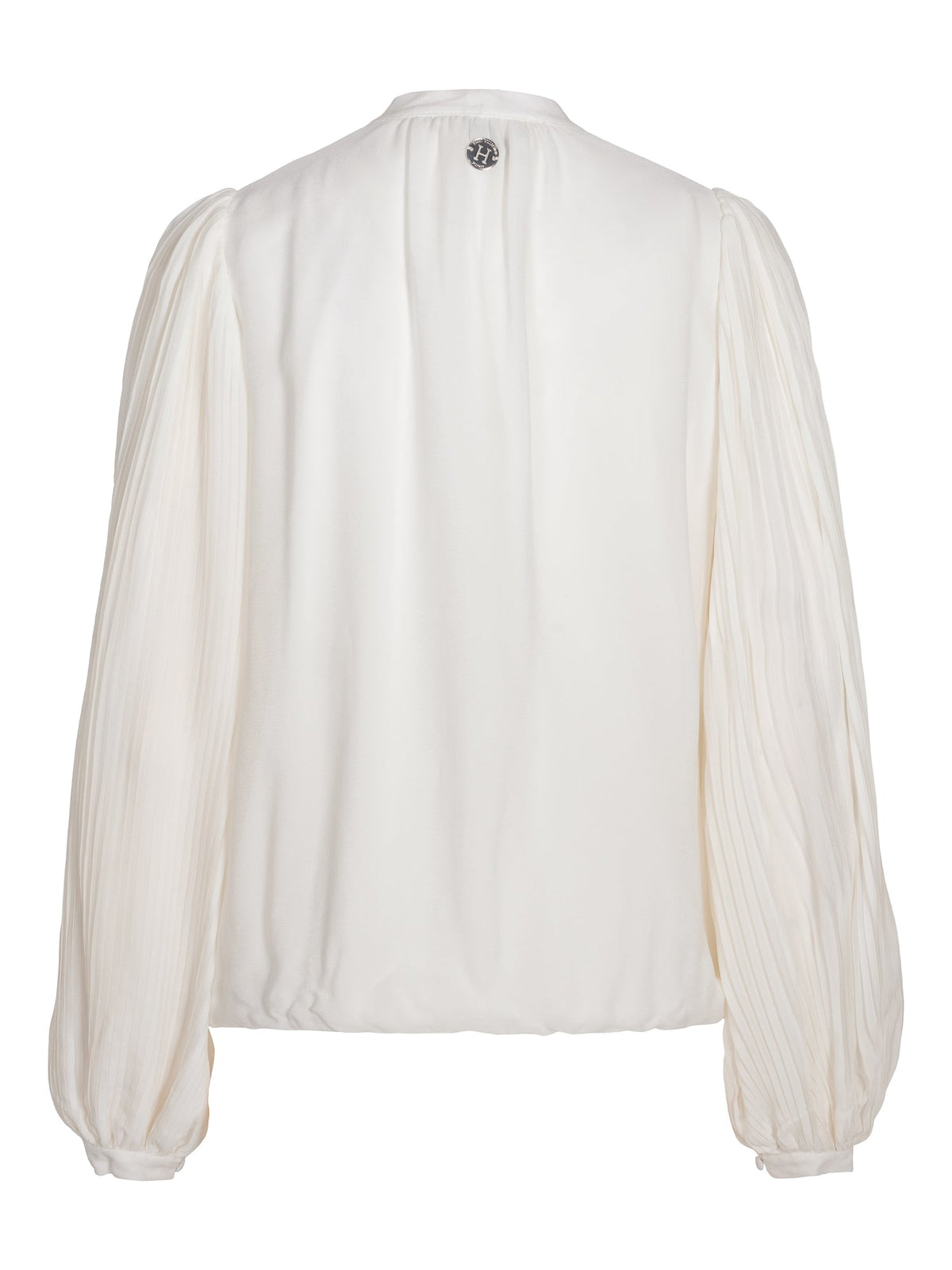 Haust Pleated Sleeve Blouse i krem til dame – bilde 2