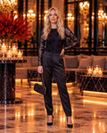Haust Party Trouser bukse i sort til dame – bilde 1