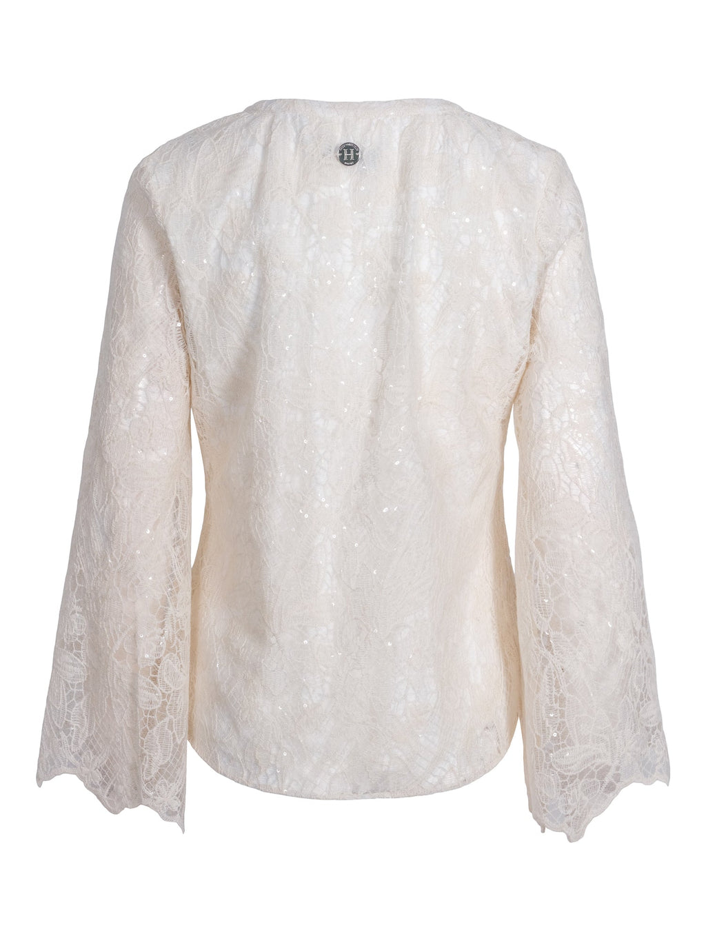 Haust Pearl Tassel Blouse bluse i krem til dame – bilde 2
