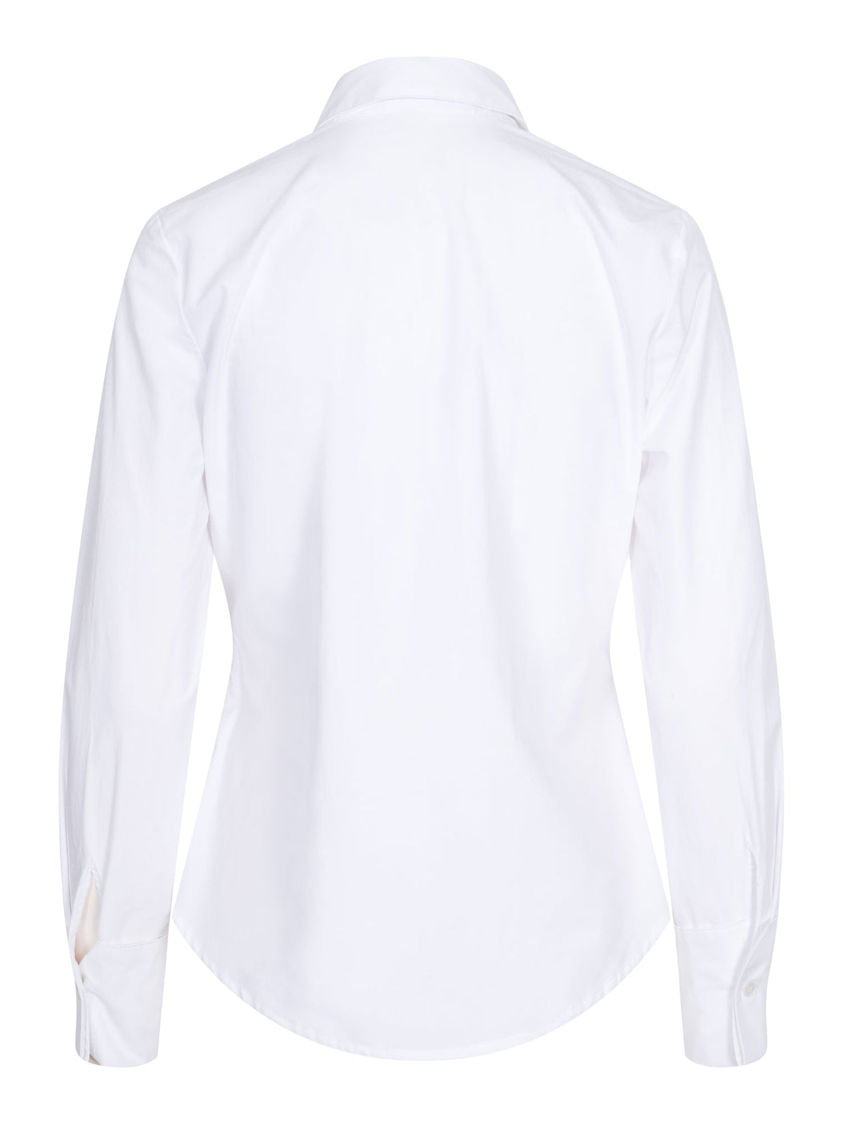 Haust Button Shirt hvit skjorte til dame – bakfra