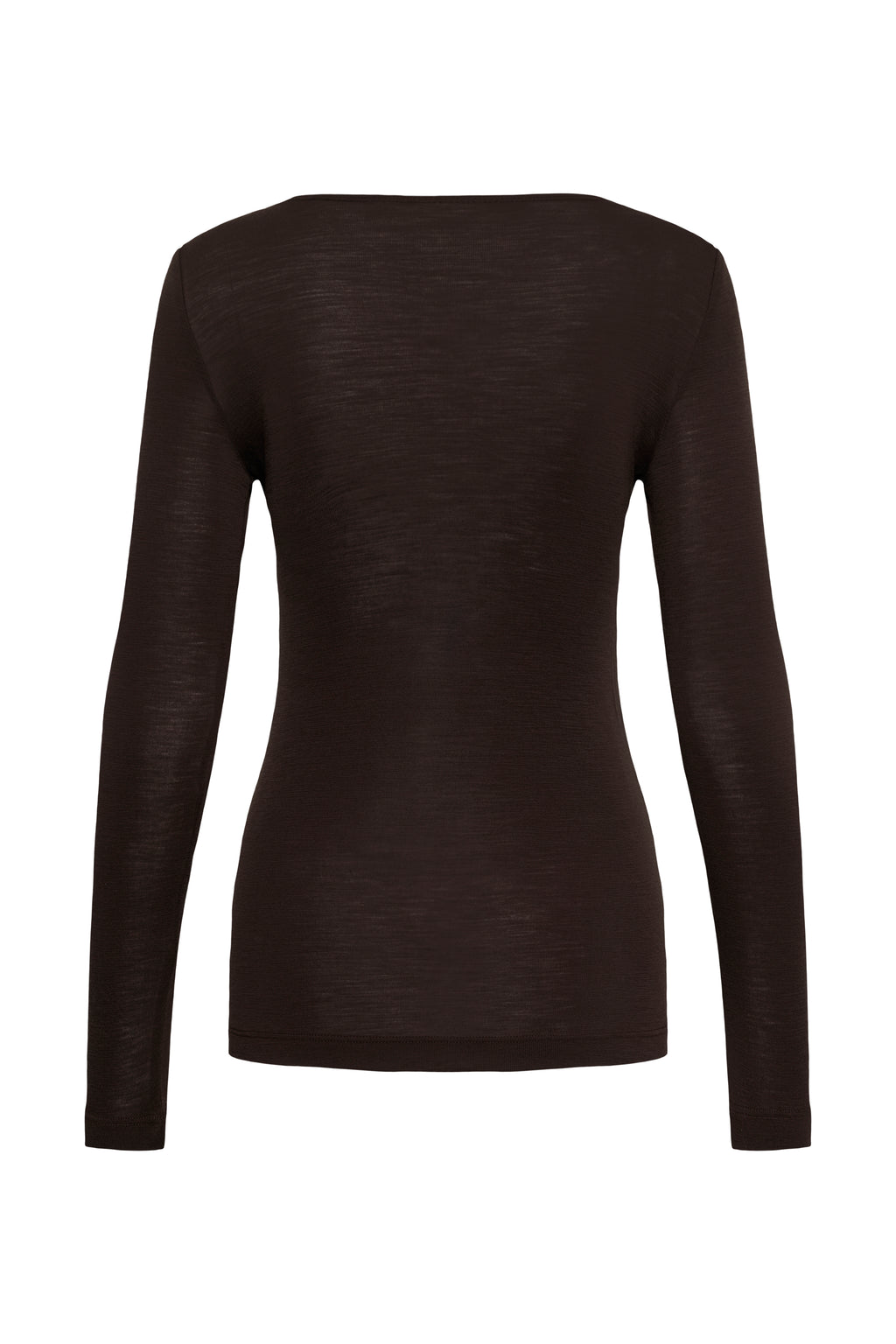 InWear Fang ulltrøye i choco brun – produktbilde bakfra