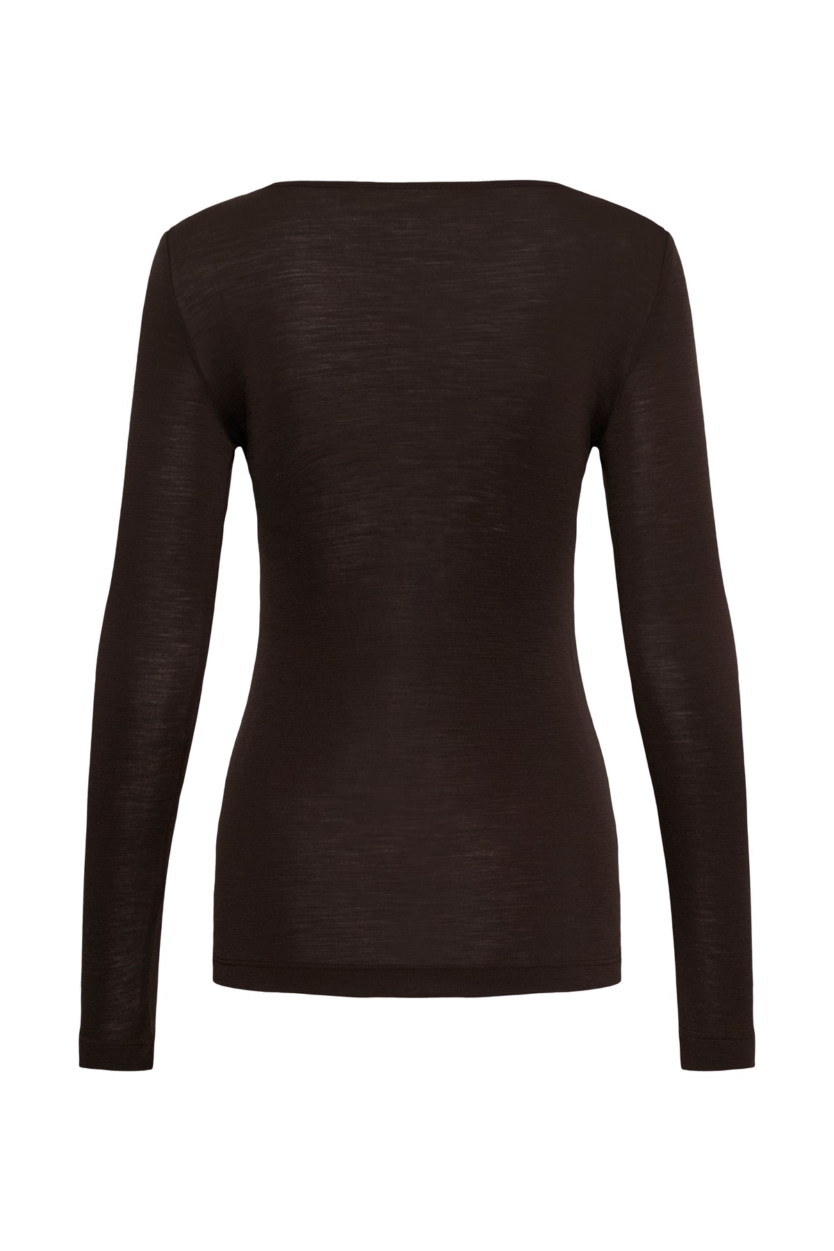 InWear Fang ulltrøye i choco brun – produktbilde bakfra