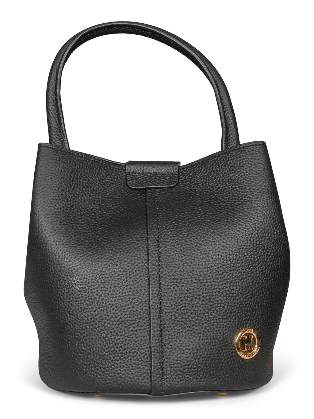 Haust Leather Pompadur skinnveske i sort – bilde 1