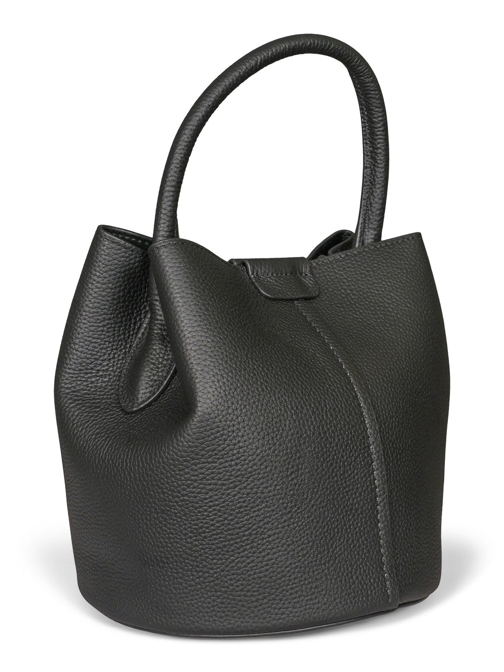 Haust Leather Pompadur skinnveske i sort – bilde 2