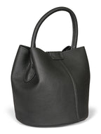 Haust Leather Pompadur skinnveske i sort – bilde 2