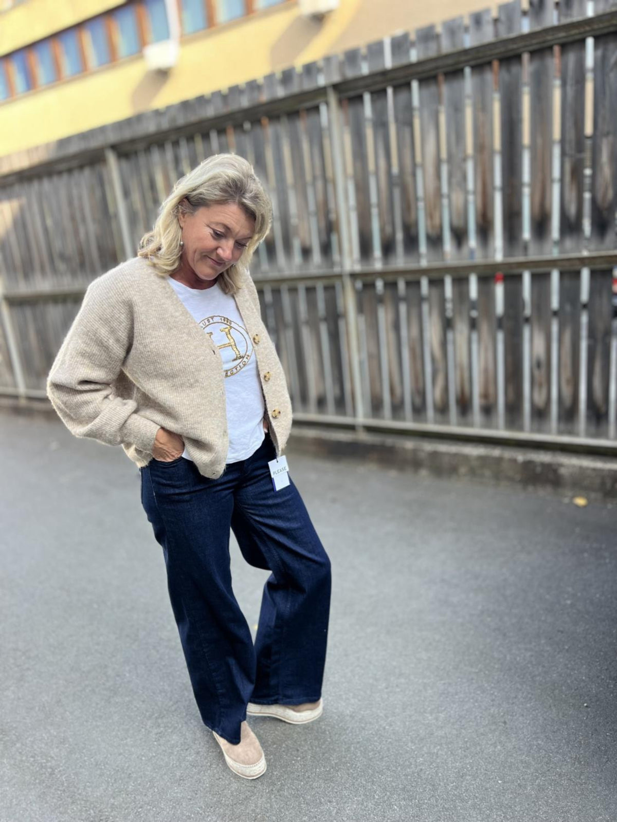 ANNE ORIGINAL DEMIN VIDE JEANSBUKSER – Blå