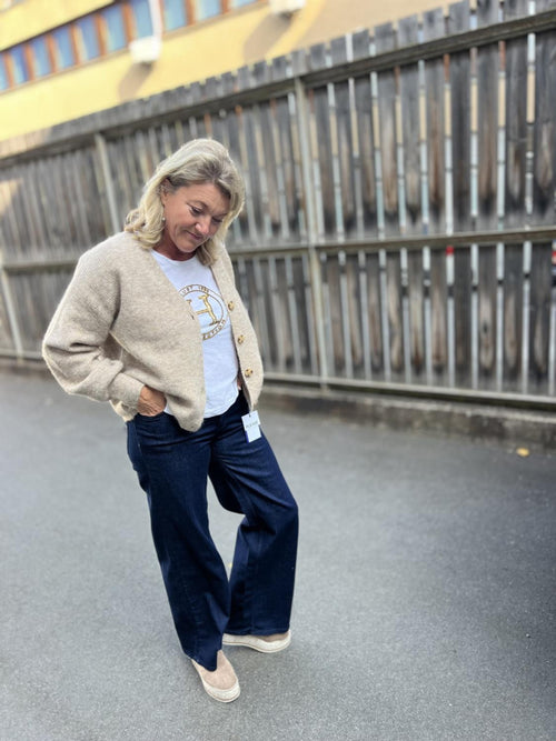 ANNE ORIGINAL DEMIN VIDE JEANSBUKSER – Blå