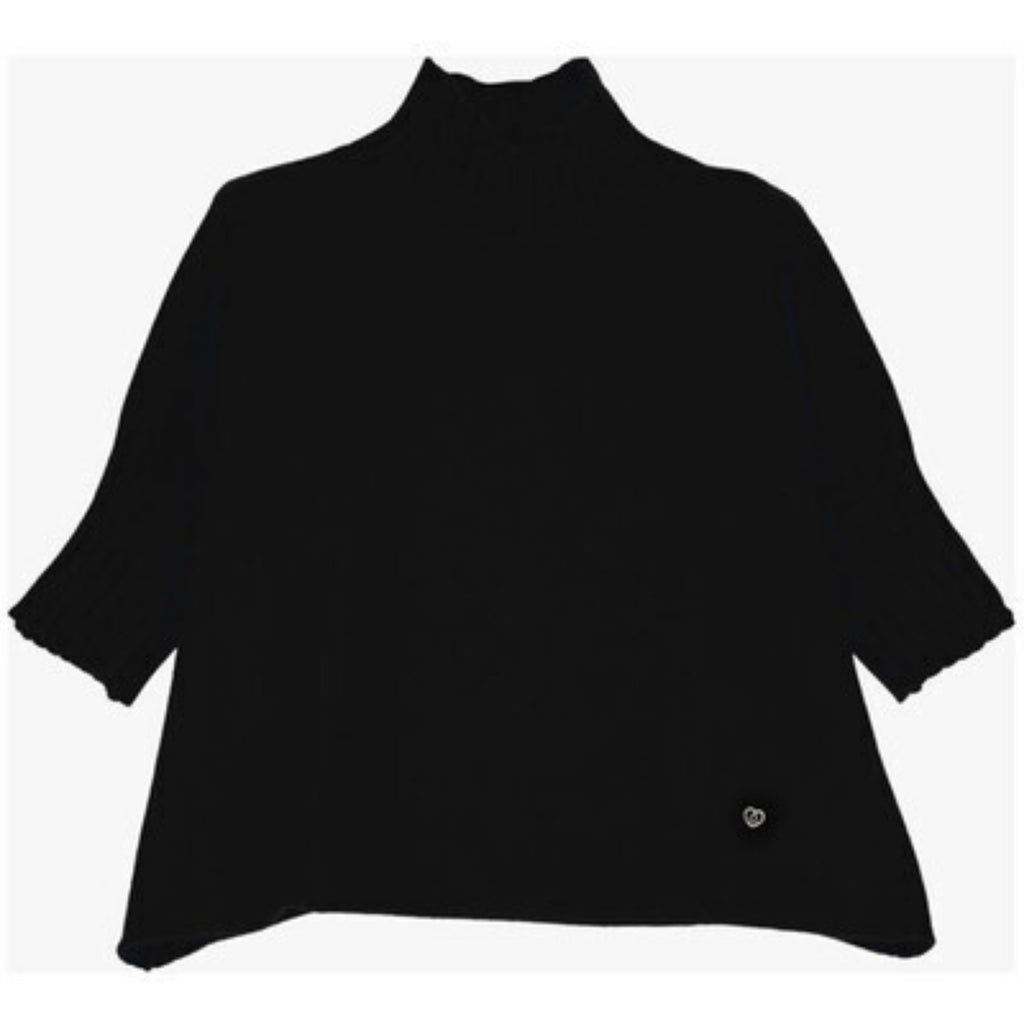 PLEASE TURTLENECK SWEAT GENSERSOR – Svart