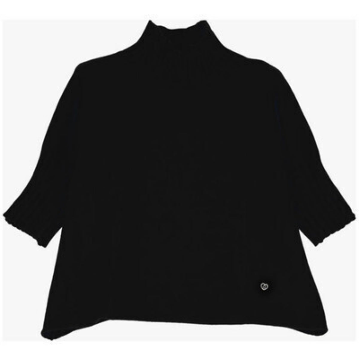 PLEASE TURTLENECK SWEAT GENSERSOR – Svart