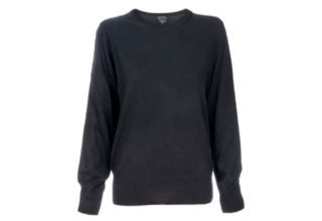 VIOLET PULLOVER I EKSTRA FIN MERINOULL OG CASHMERE – Svart